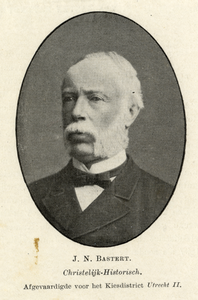 103955 Portret van J.N. Bastert, geboren 1826, lid van de Provinciale Staten van Utrecht (1853-1901), lid van de Tweede ...